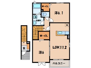 矢田小学校前 徒歩7分 2階の物件間取画像